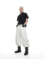 Studded Short Sleeve Zip Shirt 5
