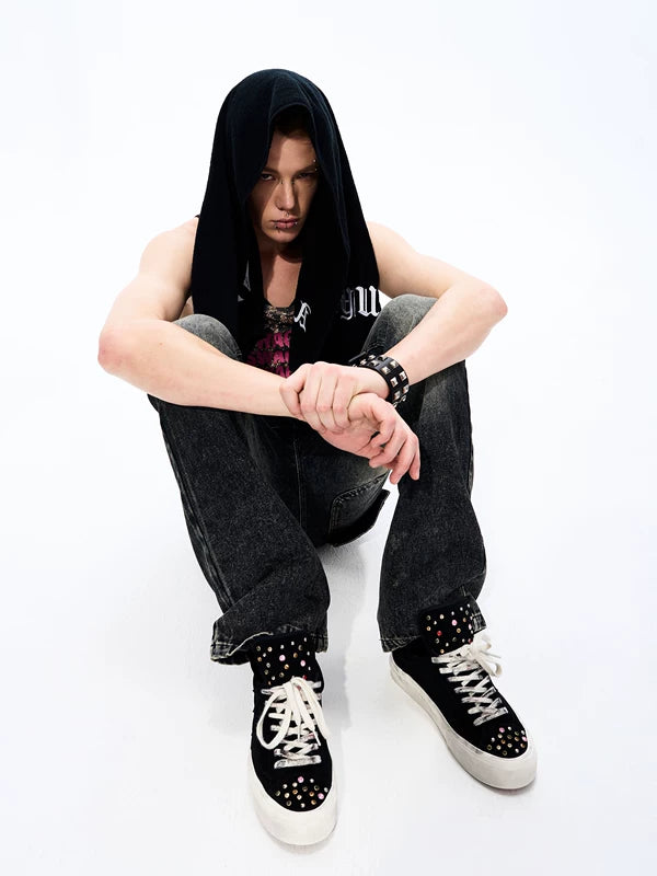 Studded Star Low-Top Casual Sneakers 3