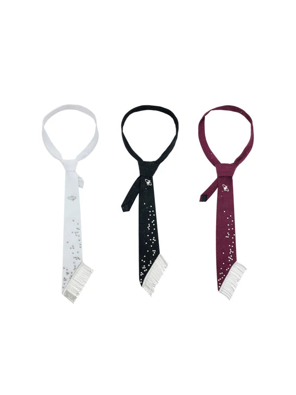 Studded Tassel Necktie 1