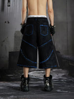 Studded Wide-Leg Capri Jeans 3