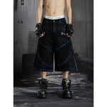 6253536298408,6253536298409,6253536298410, Studded Wide-Leg Capri Jeans
