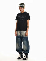 Studded Wide-Leg Jeans Pants 4