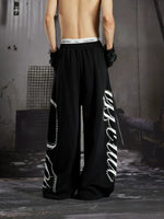 Studded Wide Leg Print Sweatpants 3