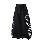 6260238814195,6260238814196,6260238814197,6260238814198, Studded Wide Leg Print Sweatpants