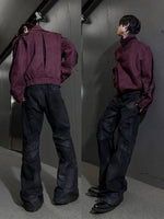 Suede Rivet Back Layered Short Jacket 5