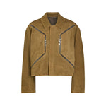 Suede Zipper Workwear Jacket 1