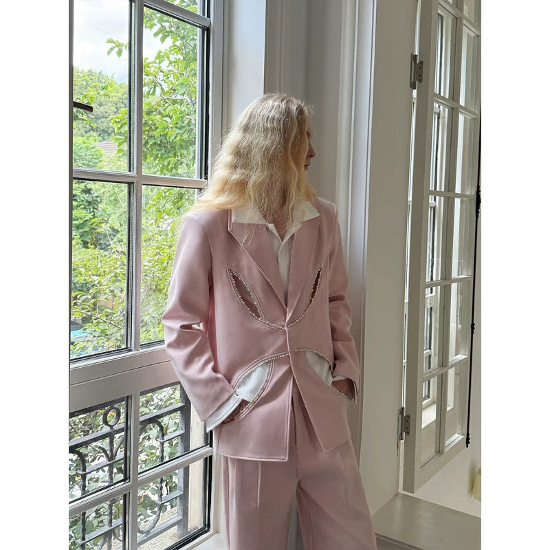 Suit Set with Hollowed-Out Pearl Inlay 2