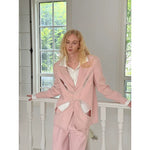 Suit Set with Hollowed-Out Pearl Inlay 4