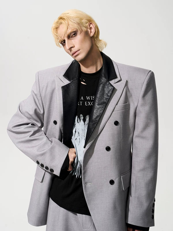Tailored Double-Breasted Suit Jacket 2