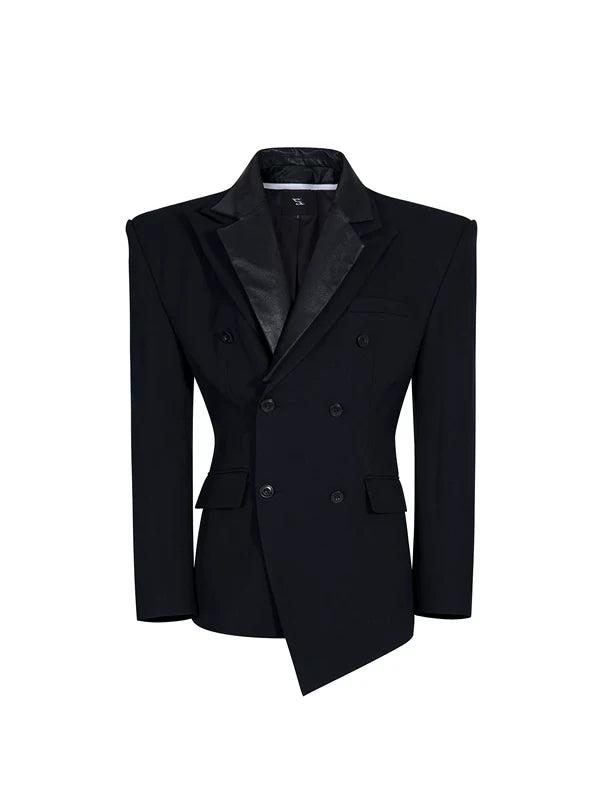 Tailored Double-Breasted Suit Jacket 5