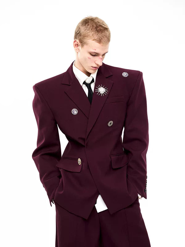 Tailored Wool Blazer Jacket