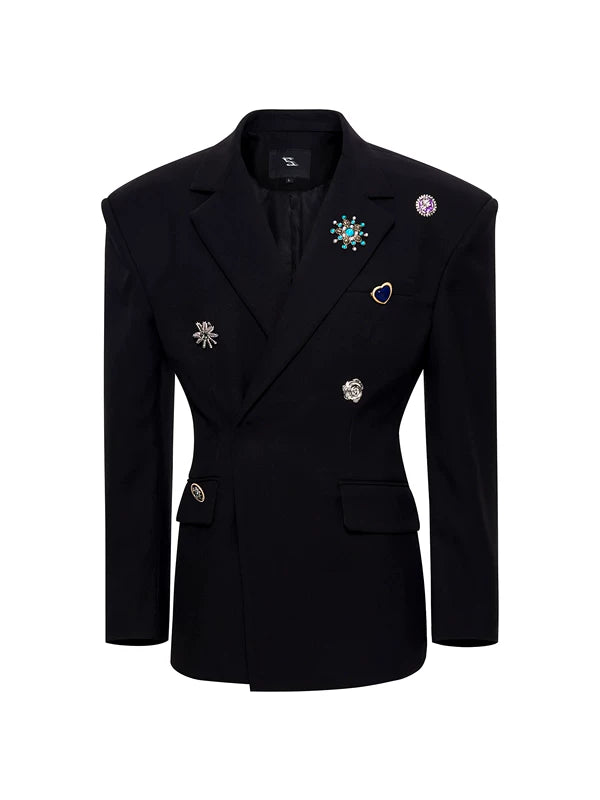 Tailored Wool Blazer Jacket 5