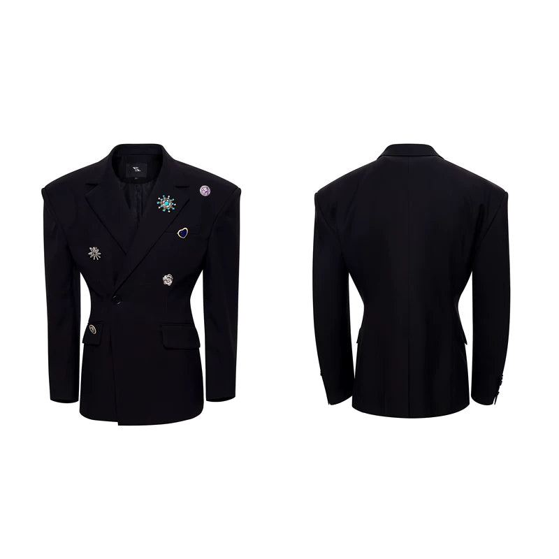 5941130925609,5941130925610,5941130925611,5941130925612, Tailored Wool Blazer Jacket
