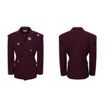 5941130925613,5941130925614,5941130925615,5941130925616, Tailored Wool Blazer Jacket