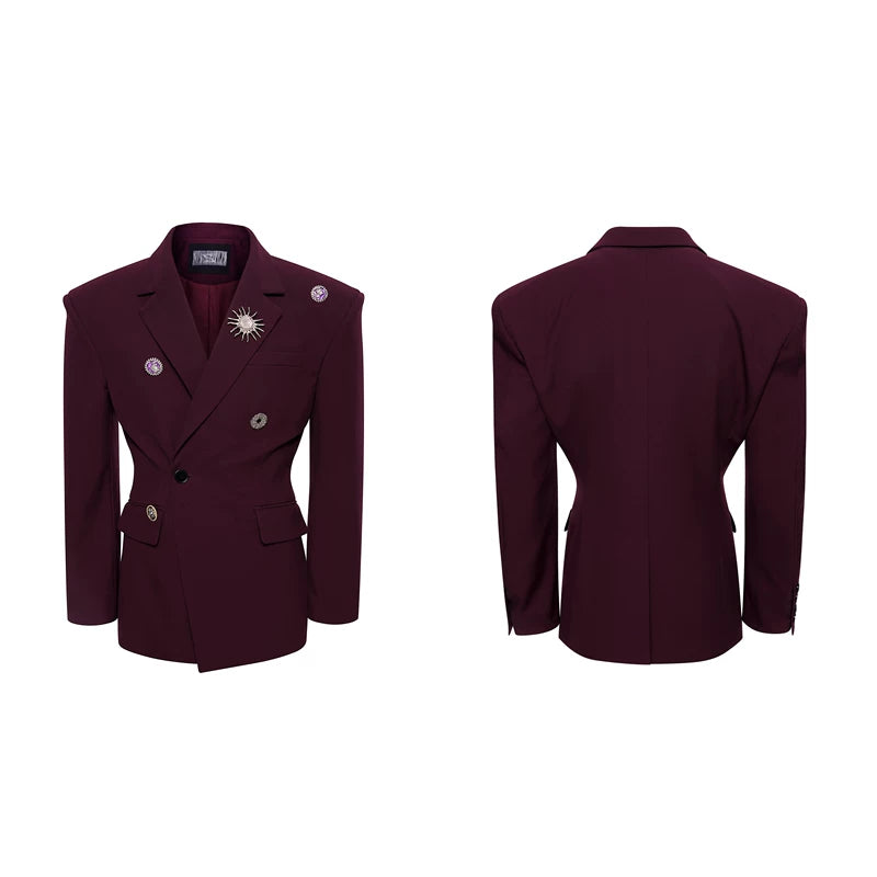 5941130925613,5941130925614,5941130925615,5941130925616, Tailored Wool Blazer Jacket