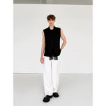 Tassel Trim Satin Sleeveless Vest 4