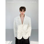 Textured 3D Embroidered Suit Jacket 1