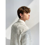 Textured 3D Embroidered Suit Jacket 5