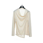 6118558753712,6118558753715,6118558753718, Textured Asymmetric Button Long-Sleeve Shirt
