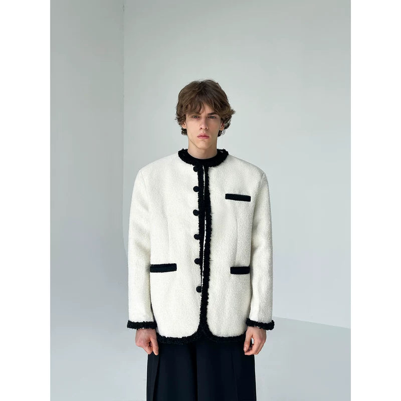 Textured Contrast Trim Button Front Cardigan 5