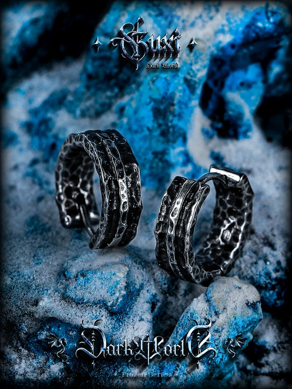 Textured Hoop Earrings 3