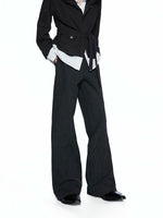 Textured Jacquard Flared Pants 1
