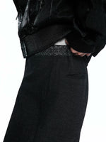 Textured Jacquard Flared Pants 5