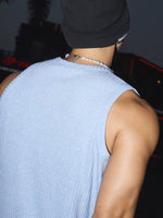 Textured Knit Henley Sleeveless Vest 4
