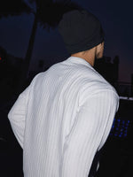 Textured Long Sleeve Henley Shirt 5
