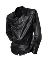 Textured Long Sleeve Shirt with Pads 5