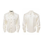 6191578554374,6191578554375,6191578554376,6191578554377, Textured Long Sleeve Shirt with Pads