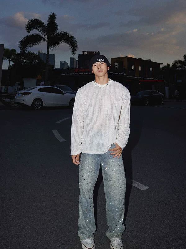 Textured Long-Sleeve T-Shirt 5