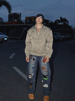 Textured Reversible Zip-Up Jacket 5