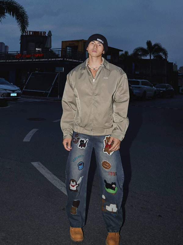 Textured Reversible Zip-Up Jacket 5