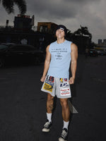 Textured Slogan Graphic Sleeveless Vest 2