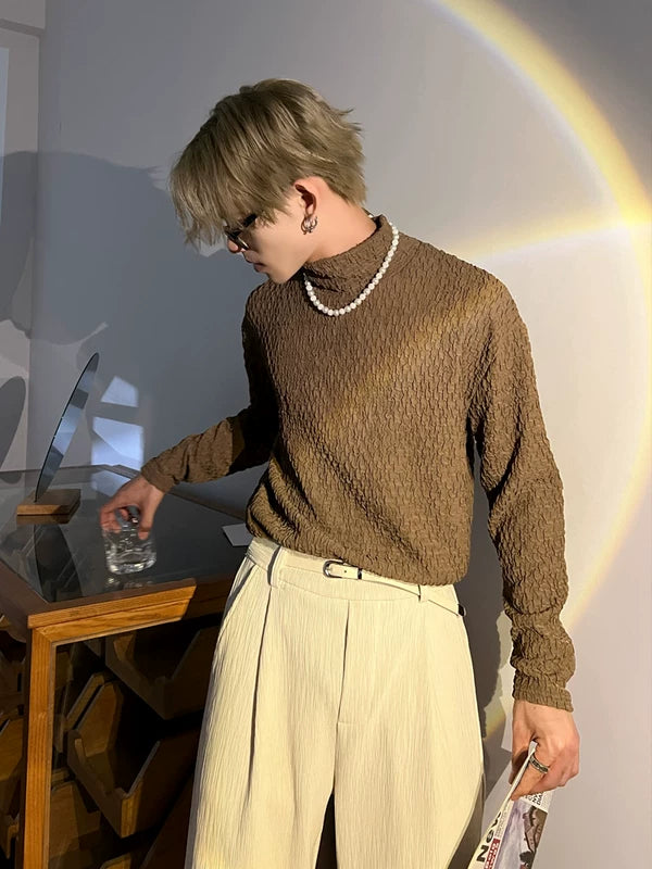Textured Turtleneck Long Sleeve Base Layer 4