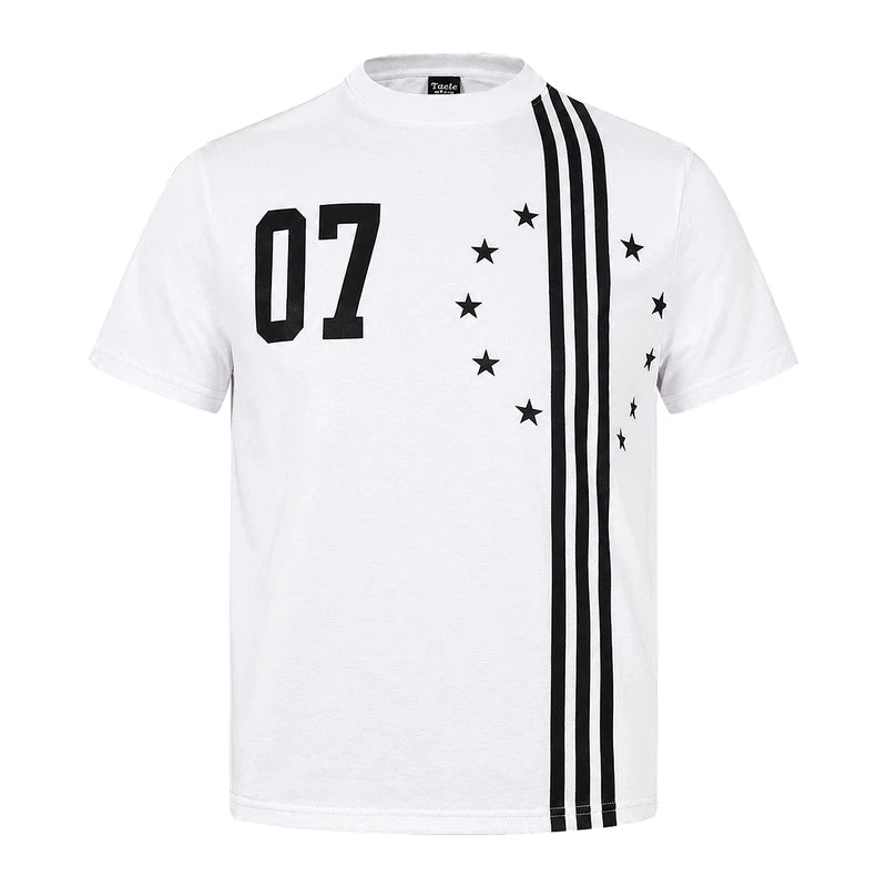 6259417290457,6259417290458,6259417290459,6259417290460, Three-Stripe Graphic Jersey T-Shirt