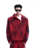 Tie-Dye Striped Hooded Sweatshirt 2