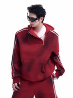 Tie-Dye Striped Hooded Sweatshirt 4