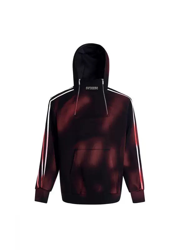 Tie-Dye Striped Hooded Sweatshirt 5