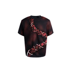 5652640163652,5652640163653,5652640163654,5652640163655, Tie-Up Graphic Short-Sleeve T-Shirt
