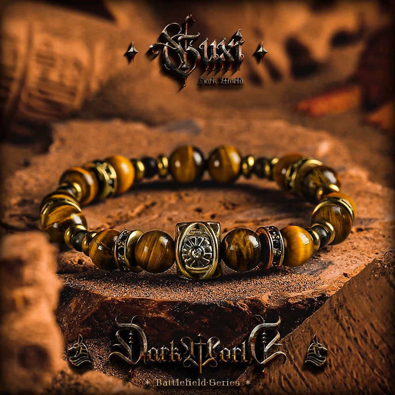5829387886964,5829387886965,5829387886966,5829387886967, Tiger Eye Beaded Bracelet