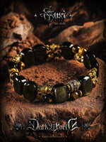 Tiger Eye Obsidian Beaded Bracelet 2