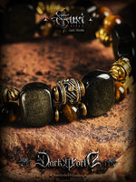 Tiger Eye Obsidian Beaded Bracelet 3