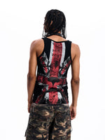 Tiger Print Union Jack Graphic Vest 1