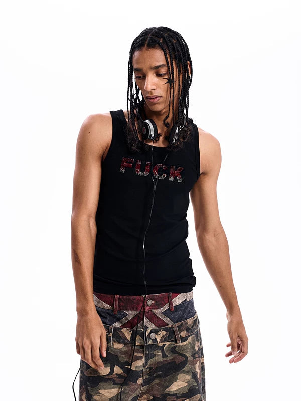Tiger Print Union Jack Graphic Vest 3