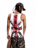 Tiger Print Union Jack Graphic Vest 4