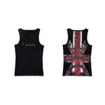 6100484820917,6100484820918,6100484820919,6100484820920, Tiger Print Union Jack Graphic Vest