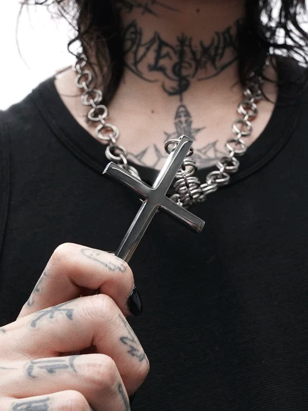 Titanium Steel Cross Necklace 3