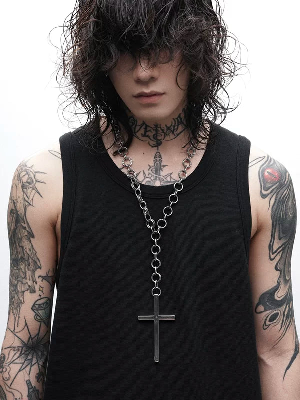 Titanium Steel Cross Necklace 4